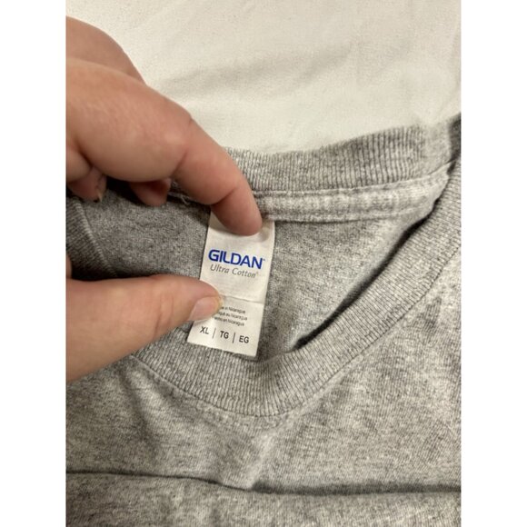 T Shirt I Drink Light Like Fat Kids Eat Cake Gildan Ultra Cotton XL Gray - Picture 3 of 7